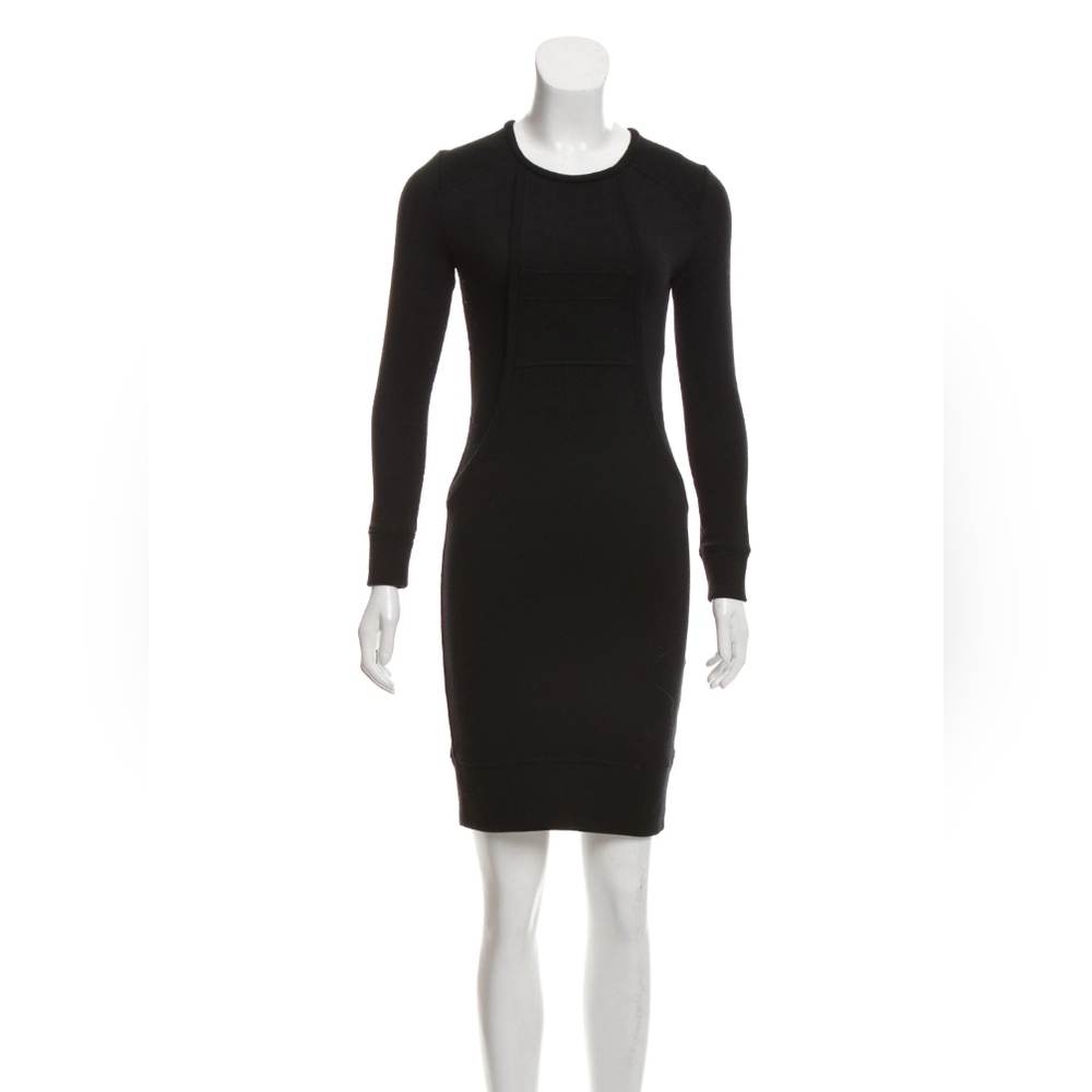 IRO Black Knit Bodycon Dress with Long Sleeves